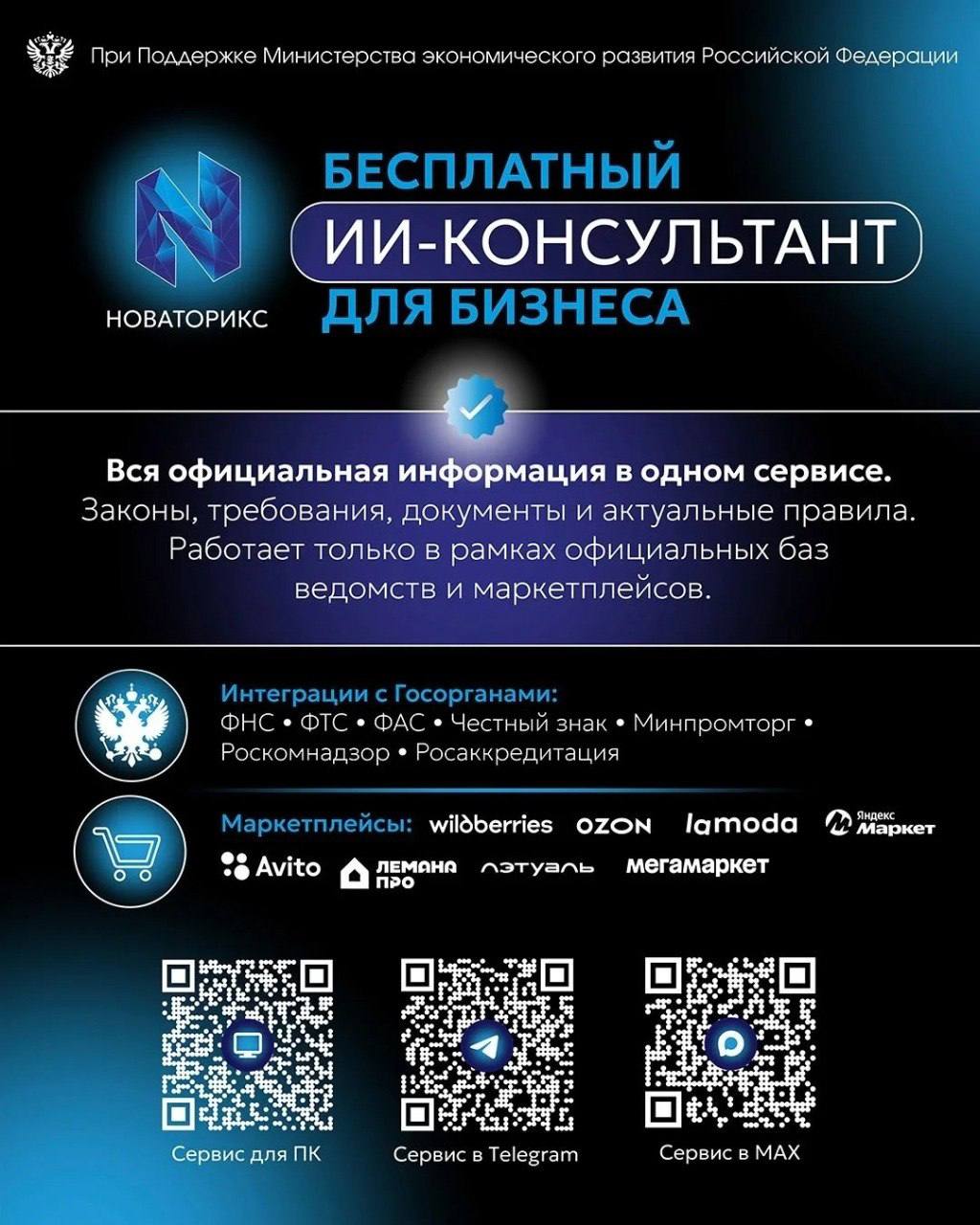 💠 Более 350 тысяч запросов поступило к ИИ-помощнику «Новаторикс»